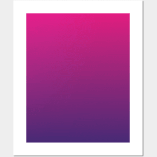 Magenta Pink to Dark Purple Ombre Fade Sunset Gradient Posters and Art